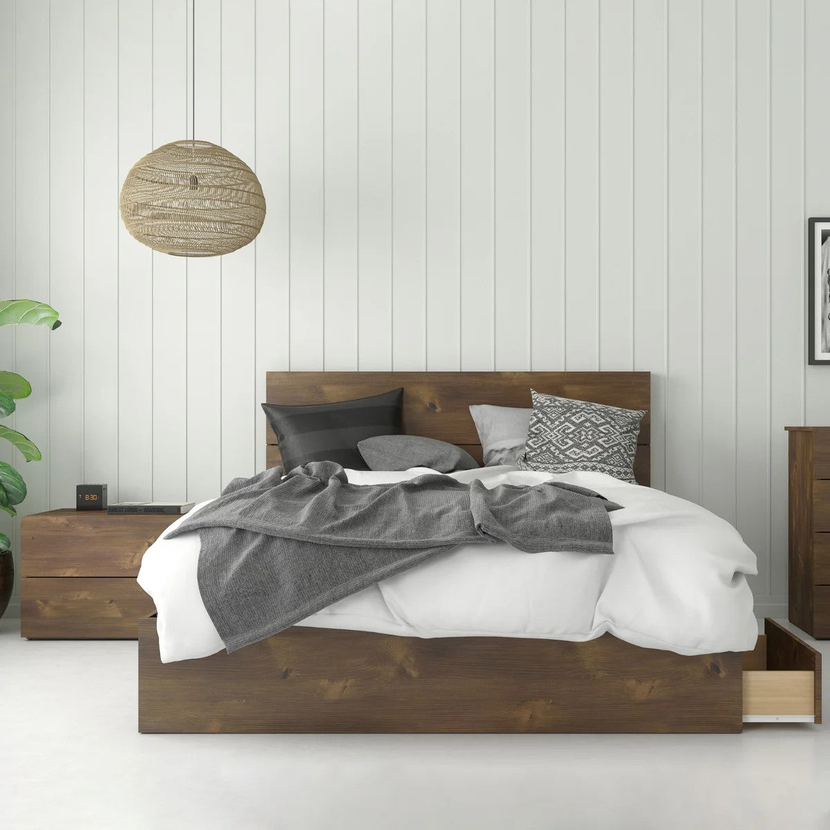 Rubicon 2-piece Rustic Queen Storage Bedroom Set