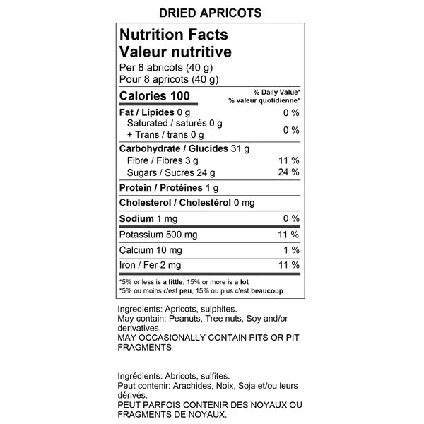 Yupik Dried Apricots, 2 Kg