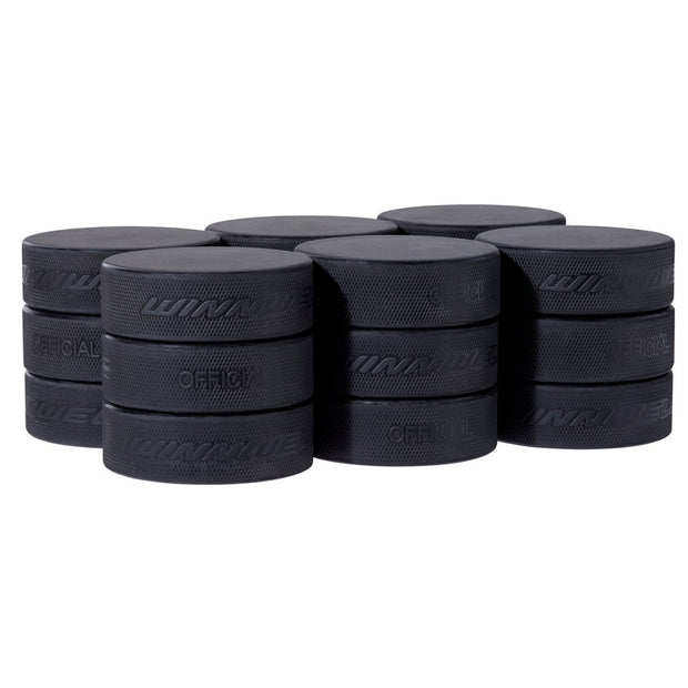 Winnwell Hockey Pucks Box of 18 units