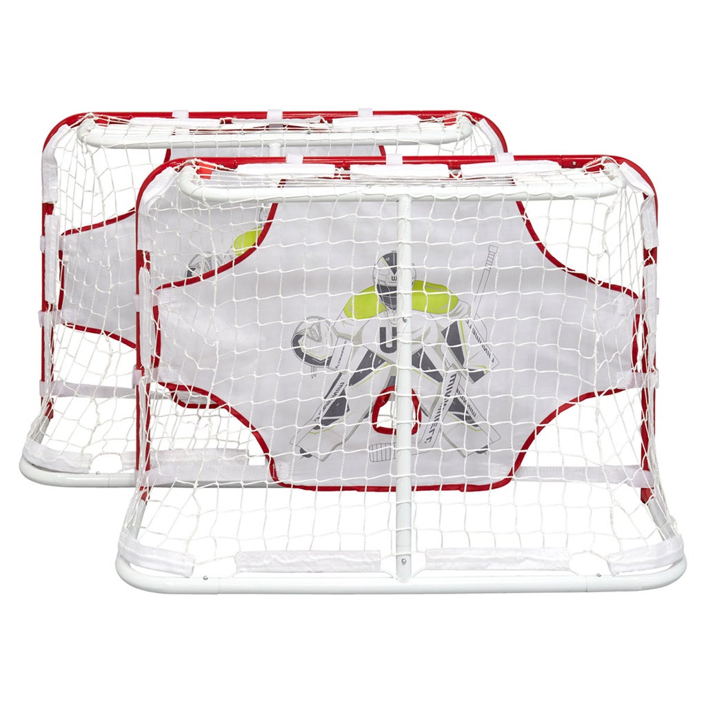 Winnwell Double Mini Quiknet Hockey Set - 2 Mini Sticks & 2 Balls