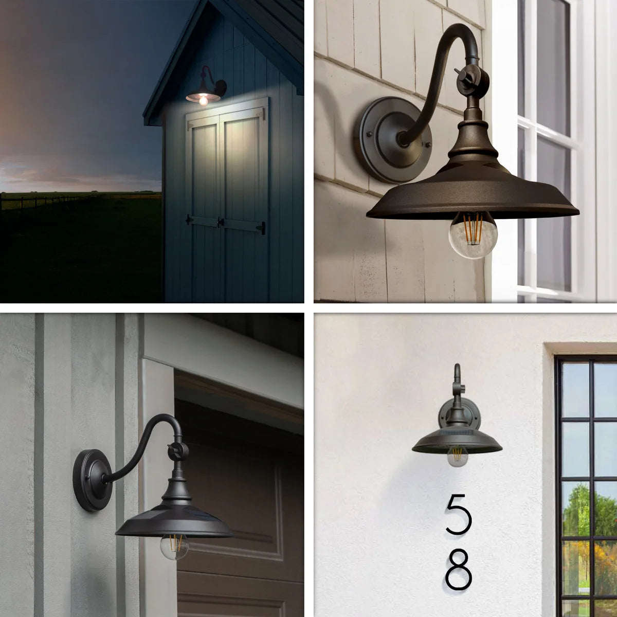 Classy Caps Solar Barn Light