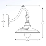 Classy Caps Solar Barn Light