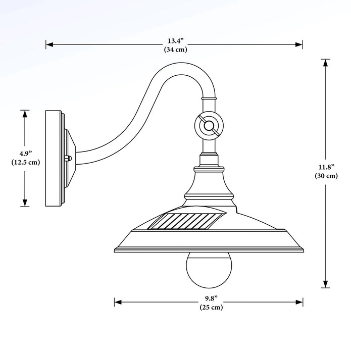 Classy Caps Solar Barn Light