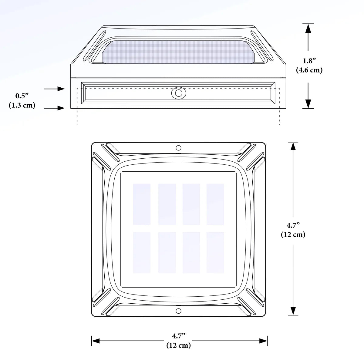 Classy Caps Muskoka Universal Solar Deck and Post Light, 2-pack
