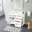 OVE Decors Leila 42 in. Vanity in White with White Engineered Stone Top