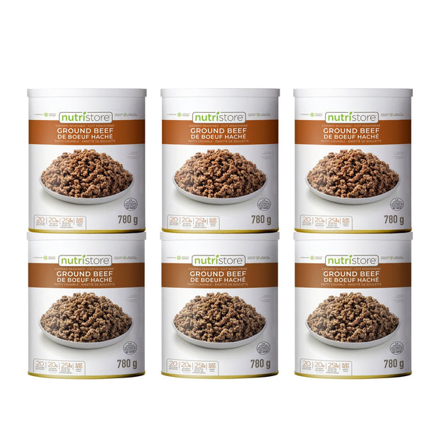 Nutristore Freeze Dried Ground Beef, 6 x 780 g