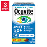 Ocuvite Adult 50+ Eye Vitamin and Mineral Supplement, 3 x 50 Softgels