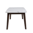 Luna White Quartz Top Dining Table, 182 cm (72 in.)