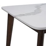 Luna White Quartz Top Dining Table, 182 cm (72 in.)