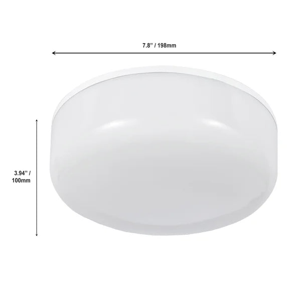 Luminus 30W LED Dimmable 8 in. Flush Mount Light Bulb E26 3000 Lumens 4000K, 2-pack