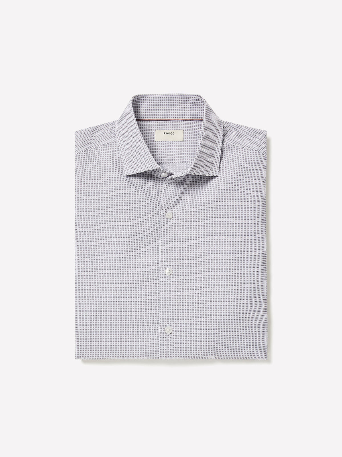 Tailored-Fit Dress Shirt with Micro Geo Print