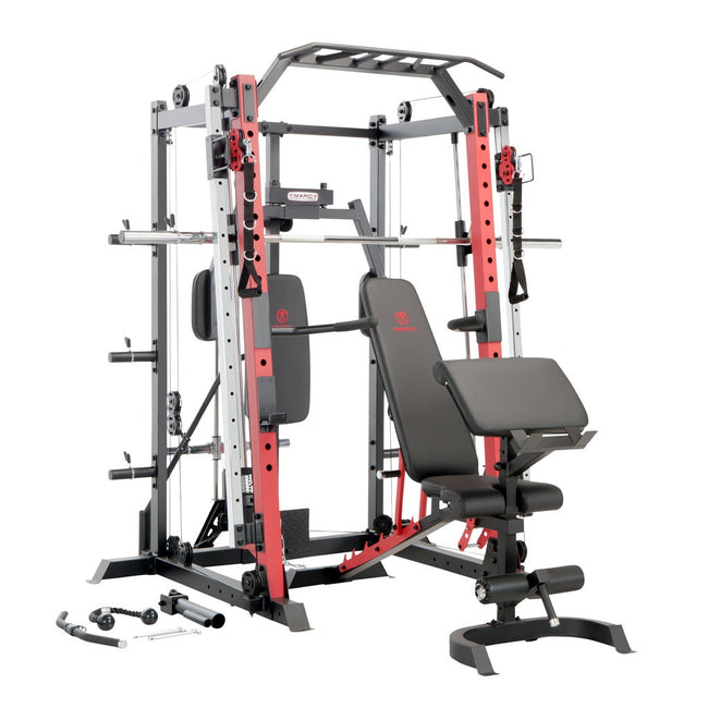 Marcy Smith Machine / Cage System with Pull-Up Bar and Landmine Station