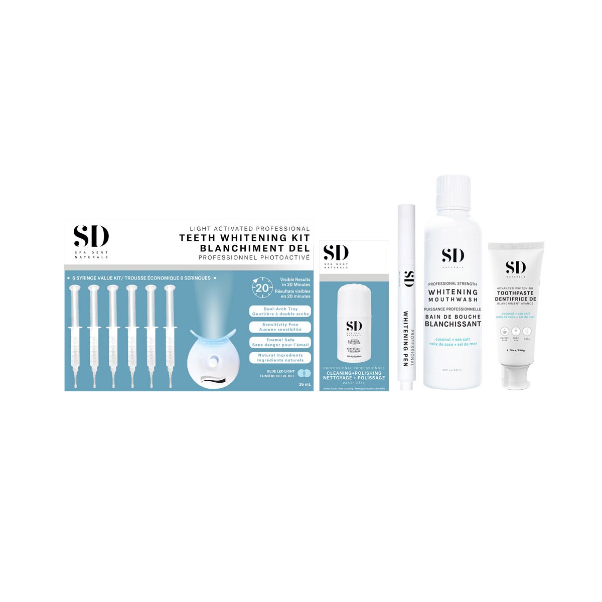 Spa Dent Dentist at Home Smile Makeover Bundle