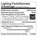 Luminus LED A19 Dimmable  Omni Bulb 60W 800 lumens 5000K, 12 pack