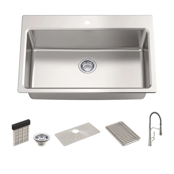 Kohler Pro Function Dual Mount Single Bowl Kitchen Sink Work Station