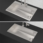 KRAUS 33 in. Workstation Dual Mount Sink with Faucet and Accessories