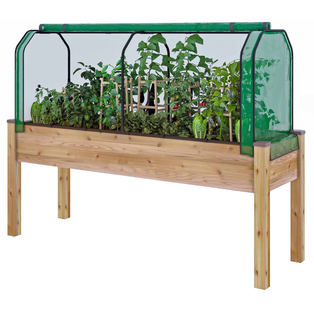 Elevated Cedar Planter 23