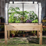 CederCraft Elevated planter 76.2 cm (30 in.) With Greenhouse & Bug Cover