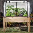 CederCraft Elevated planter 76.2 cm (30 in.) With Greenhouse & Bug Cover