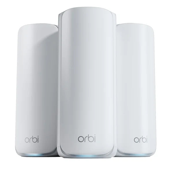 Netgear Orbi RBE773-100CNS Wi-Fi 7 Mesh System Router, 3-pack