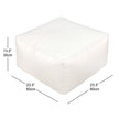 Norka Living Beka Off-White Bean Bag Ottoman