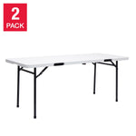Star Elite Commercial Grade 182.9 cm (6 ft.) Centre-Fold Table, 2-pack