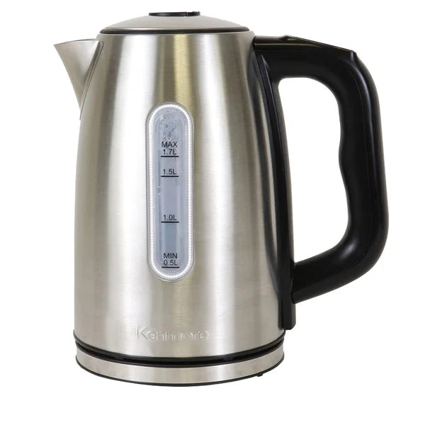 Kenmore 1.7 L (1.8 qt) Digital Cordless Kettle - Stainless Steel