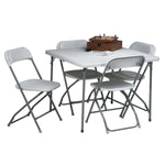 Office Star 5-piece Resin Folding Table and Chair Set
