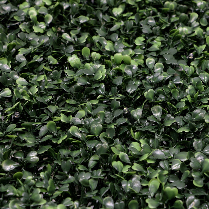 Golden Select Boxwood Artificial Hedge Panel with Lights - 4 Pack