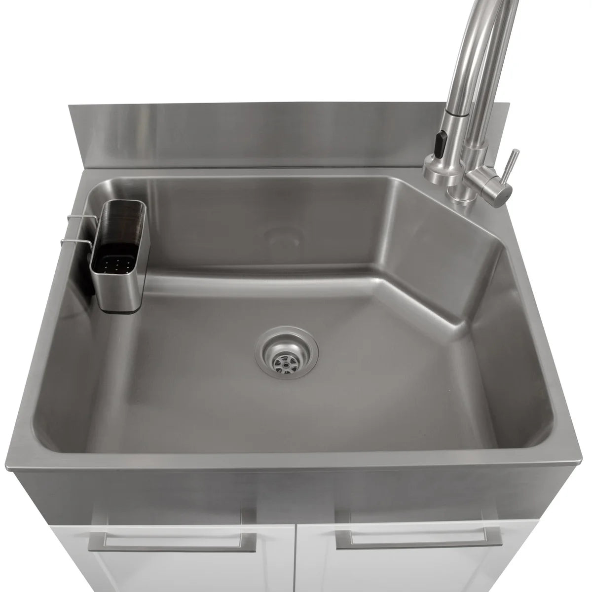 Transform 28 in. All-In-One RTA Laundry Cabinet with Stainless Steel Sink and Faucet