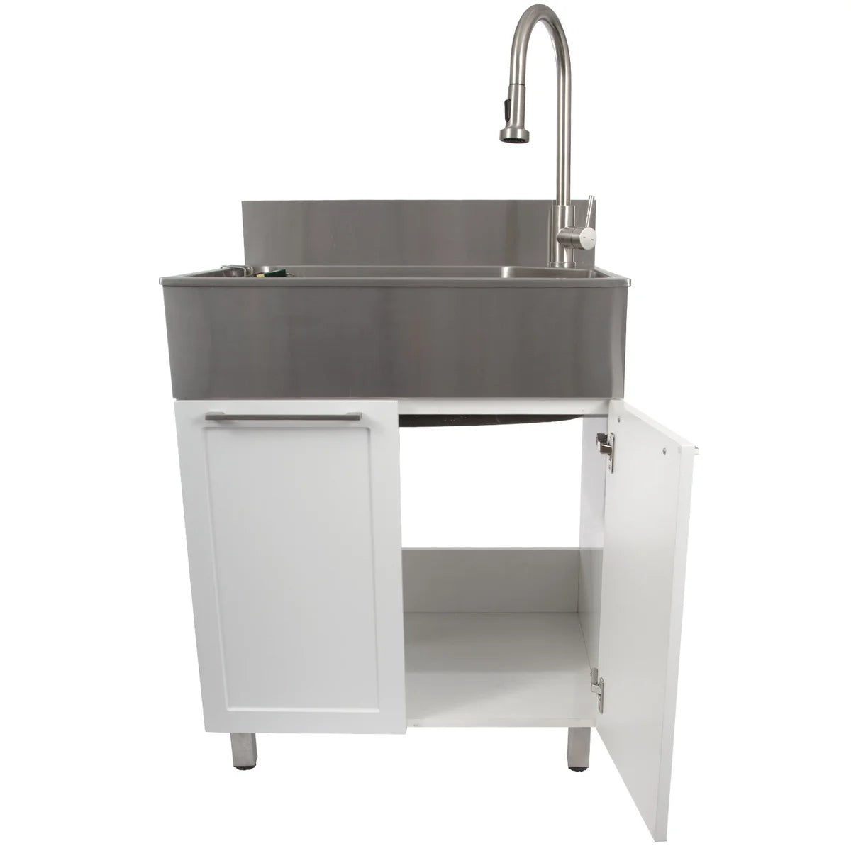 Transform 28 in. All-In-One RTA Laundry Cabinet with Stainless Steel Sink and Faucet