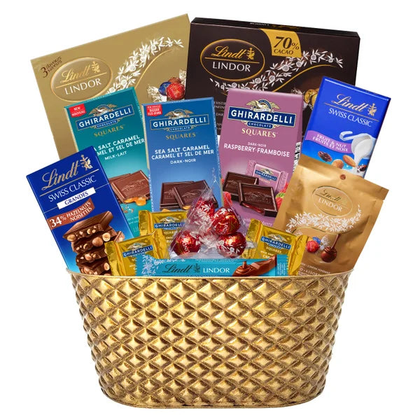 Lindt & Ghirardelli Gift Basket