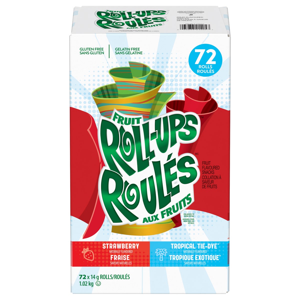 Fruit Roll-Ups, Fruit Flavoured Snacks, 72 × 14 g