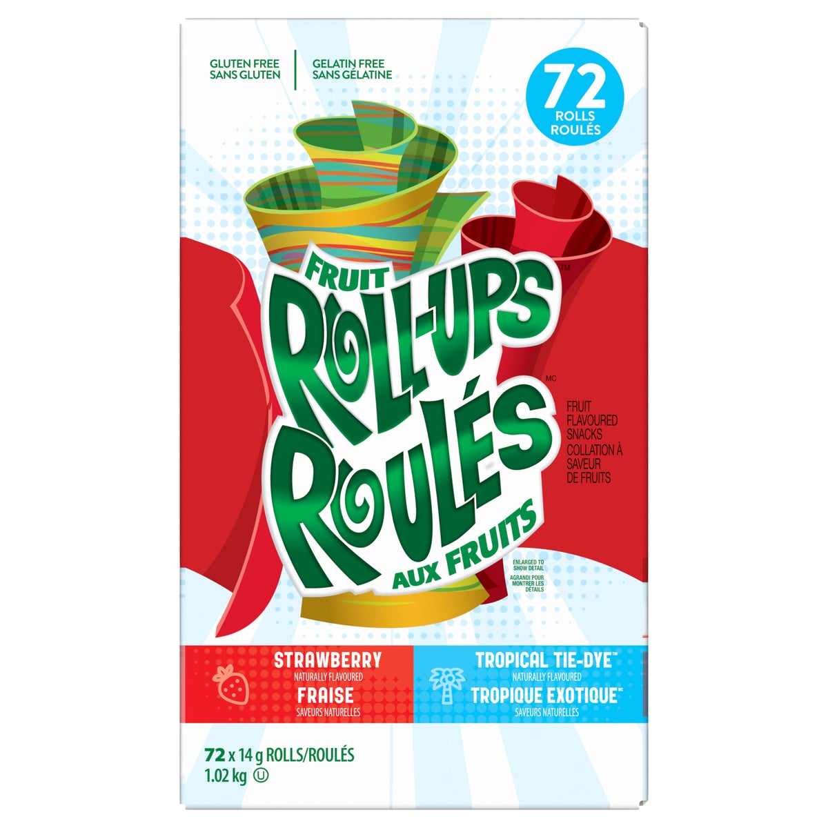 Fruit Roll-Ups, Fruit Flavoured Snacks, 72 × 14 g