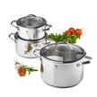 Henckels Aragon Stainless Steel Cookware Set, 6-pieces