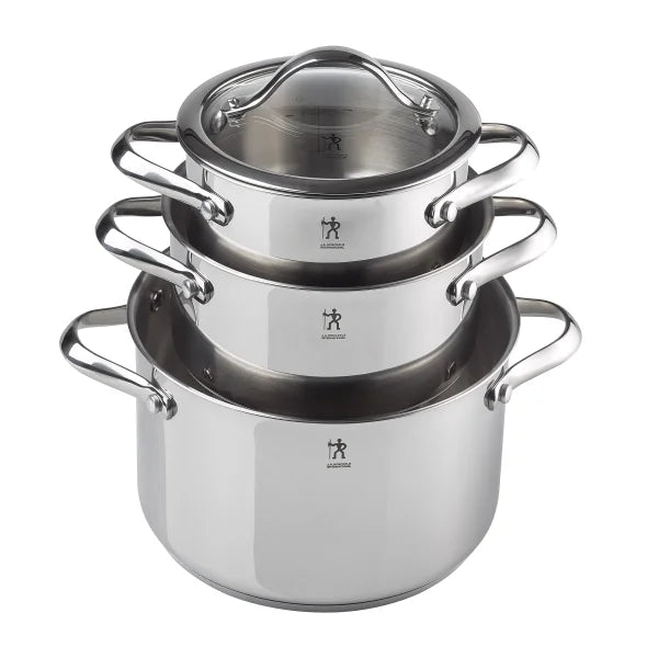 Henckels Aragon Stainless Steel Cookware Set, 6-pieces
