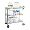 Seville Classics Utility Cart with 3 Shelf Grid System