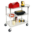 Seville Classics Utility Cart with 3 Shelf Grid System