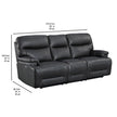Northridge Home Graham Park Power Reclining Top-grain Leather Sofa