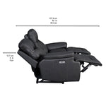 Northridge Home Graham Park Power Reclining Top-grain Leather Sofa