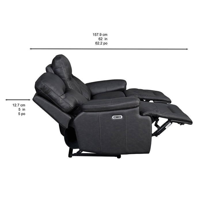 Northridge Home Graham Park Power Reclining Top-grain Leather Sofa