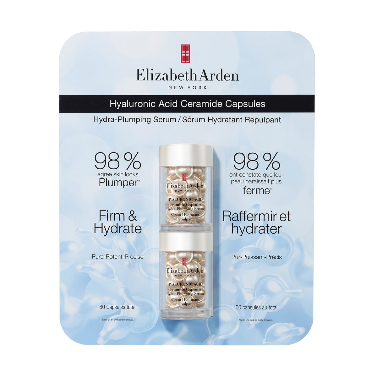 Elizabeth Arden Hyaluronic Acid Ceramide Capsules, 2 x 30 Capsules