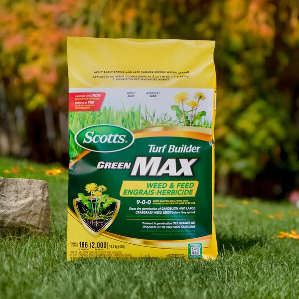 Scotts Turf Builder Green Max Weed & Feed 9-0-0 Corn Gluten Meal with Iron (1%)