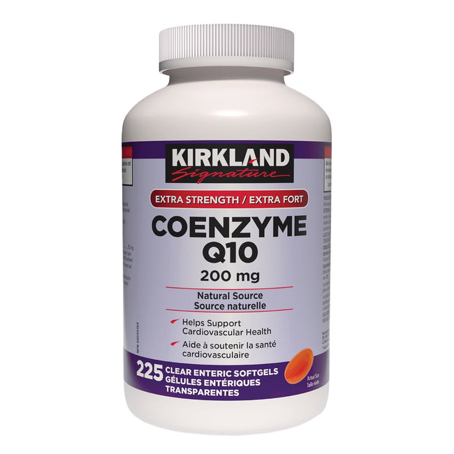 Kirkland Signature Coenzyme Q10 200 mg, 225 Clear Enteric Softgels