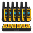 DeWALT DXFRS300 Two-Way Radios with Heavy Duty 6-Port Charger, 6-pack