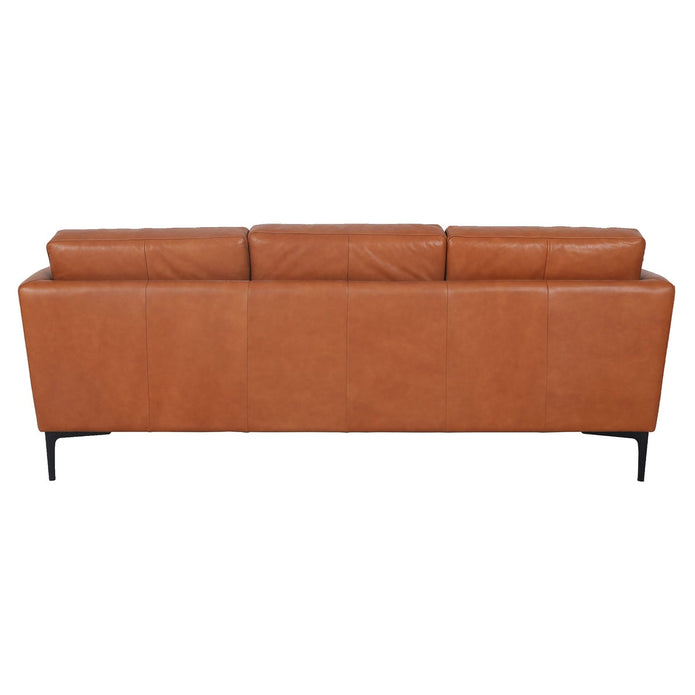 Kava Top Grain Leather Sofa, Brown