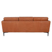 Kava Top Grain Leather Sofa, Brown