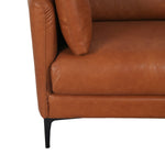 Kava Top Grain Leather Sofa, Brown