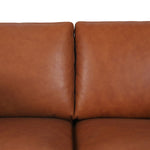 Kava Top Grain Leather Sofa, Brown