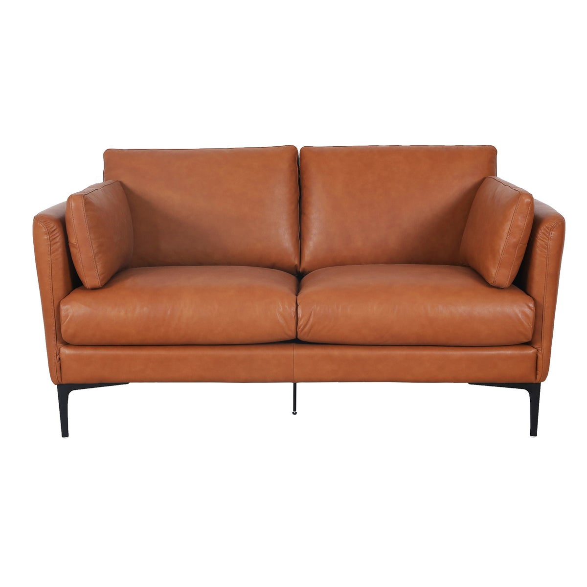 Kava Top-Grain Leather Sofa & Loveseat, Brown